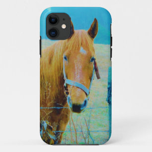 Coques Pour iPhone Cheval bleu Denim teinté