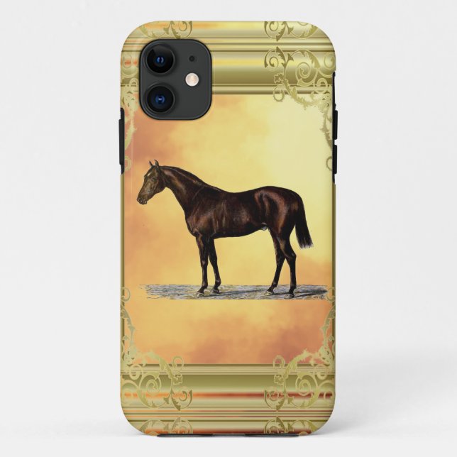 Coques Case-Mate iPhone Cheval Brown (Dos)