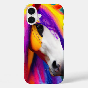 Coques iPhone 16 Plus Cheval coloré