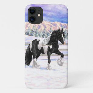 Case-Mate iPhone Case Cheval d'attelage de la bandelette tzigane noire d