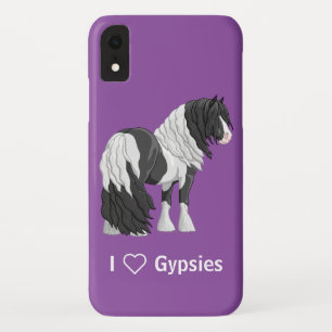 Case-Mate iPhone Case Cheval d'équipage du Pinto noir Piebald Gypsy Vann