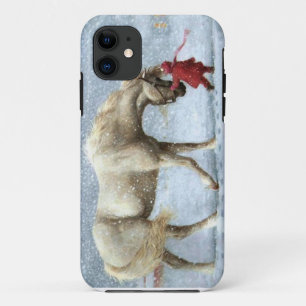 Case-Mate iPhone Case Cheval et fille dans la neige