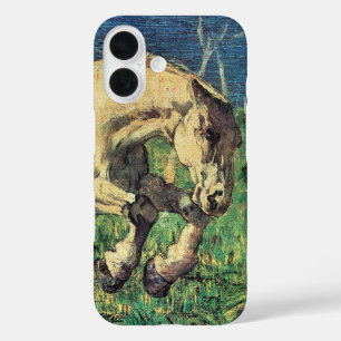 Coques iPhone 16 Cheval galopant de Giovanni Segantini, Art Vintage