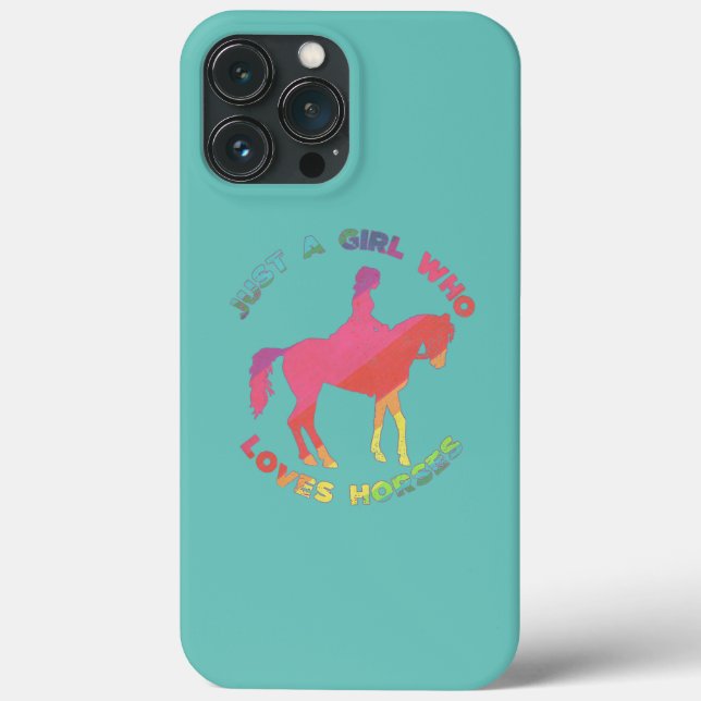 Coques Case-Mate iPhone Cheval Juste Une Fille Qui Aime L'Équitation (Verso)