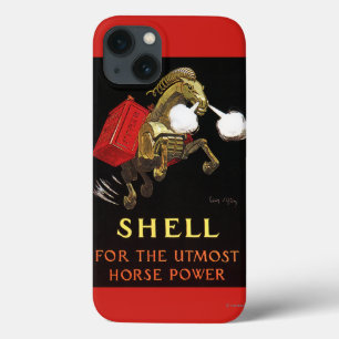 Etui iPhone 13 Cheval mécanique avec Shell Oil