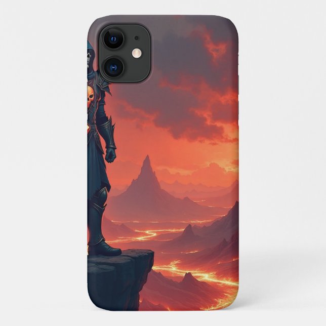 Coques Case-Mate iPhone Chevalier noir de flamme (Dos)