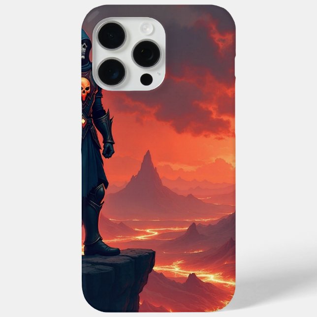 Coques Case-Mate iPhone Chevalier noir de flamme (Verso)