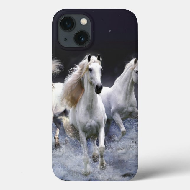 Coques Case-Mate iPhone Chevaux à lancer l'oreiller (Verso)