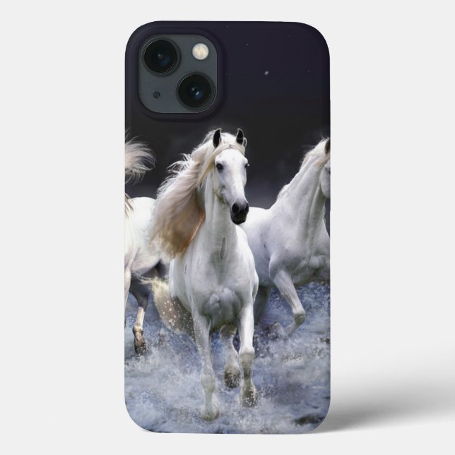 Coques Case-Mate iPhone Chevaux à lancer l'oreiller (Verso)