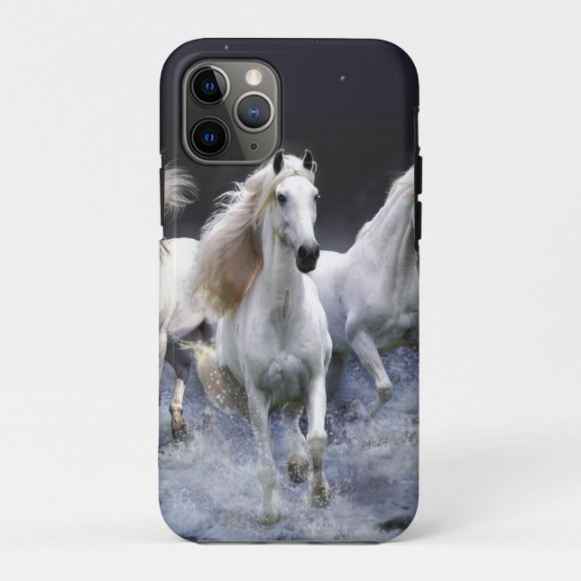 Coques Case-Mate iPhone Chevaux à lancer l'oreiller (Dos)