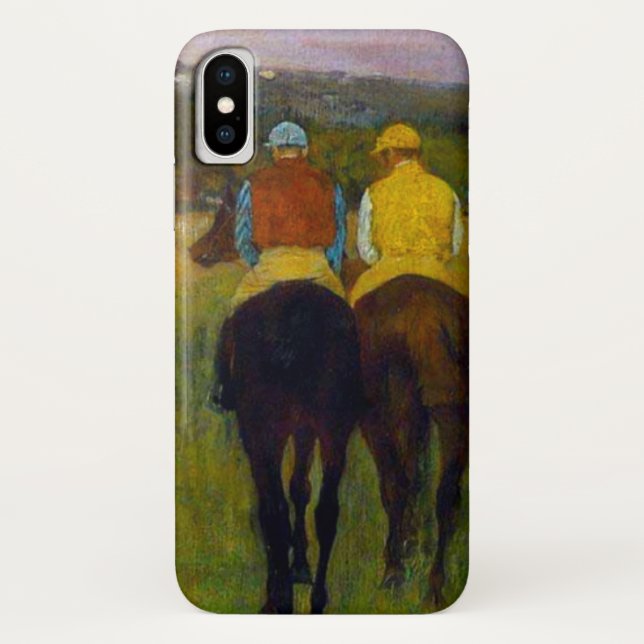 Coques Case-Mate iPhone Chevaux de course Edgar Degas à Longchamp (Dos)