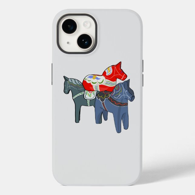 Coques Case-Mate iPhone Chevaux de Dala (Verso)