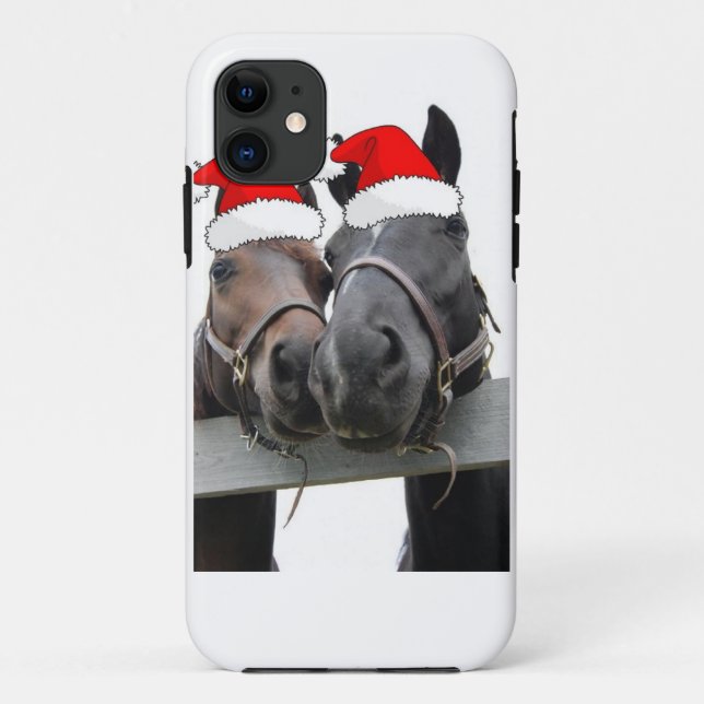 Coques Case-Mate iPhone Chevaux de Noël (Dos)