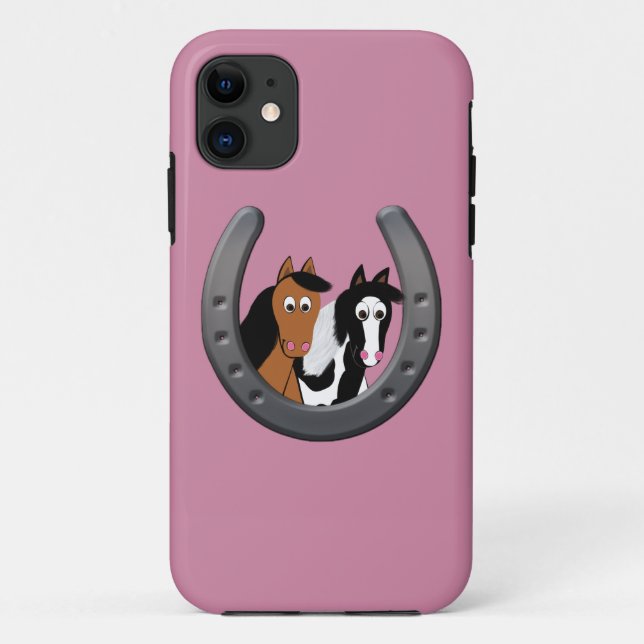 Coques Case-Mate iPhone chevaux en fer à cheval (Dos)