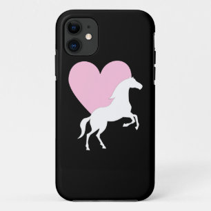Coque iPhone 11 Chevaux et amour