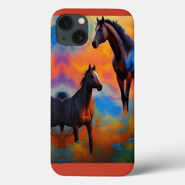 Coques Case-Mate iPhone Chevaux sauvages (Verso)