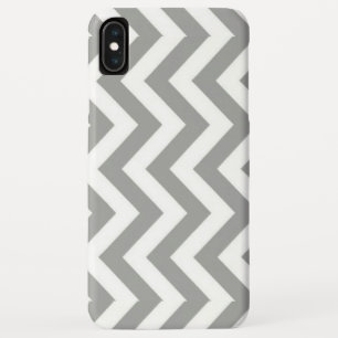 Case-Mate iPhone Case Chevron blanc gris