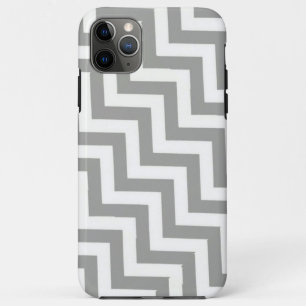 Case-Mate iPhone Case Chevron blanc gris
