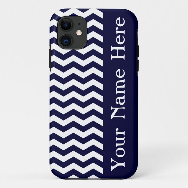 Coques Case-Mate iPhone Chevron de la vague bleue profonde du Pacifique (Dos)