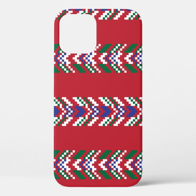 Coques Case-Mate iPhone Chevron fair isle sans couture motif design, (Verso)