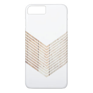 Coques Pour iPhone chevron minimaliste blanc en bois