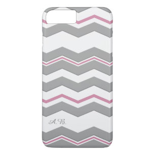 Coques Pour iPhone Chevron moderne avec toutes initiales de détail d