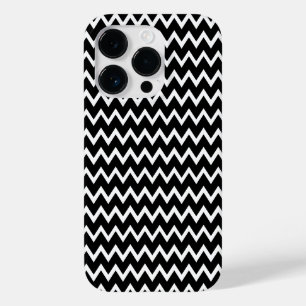 Coque Pour iPhone 14 Pro Chevron noir et blanc
