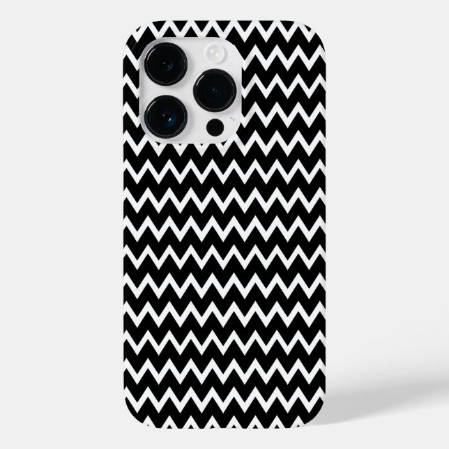 Coques Case-Mate iPhone Chevron noir et blanc (Verso)
