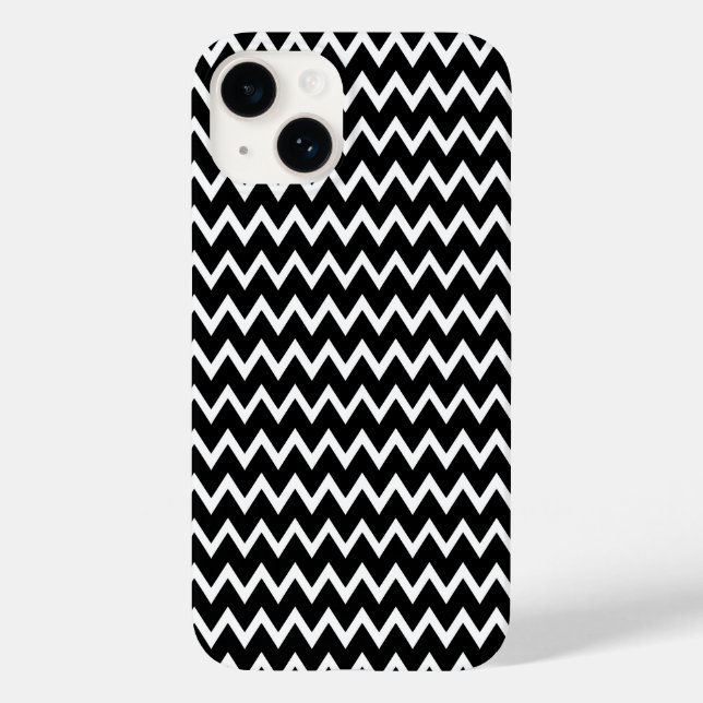 Coques Case-Mate iPhone Chevron noir et blanc (Verso)
