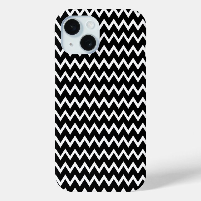 Coques Case-Mate iPhone Chevron noir et blanc (Verso)