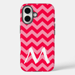 Coques iPhone 16 Chevrons d'humeur marocaine avec Monogramme