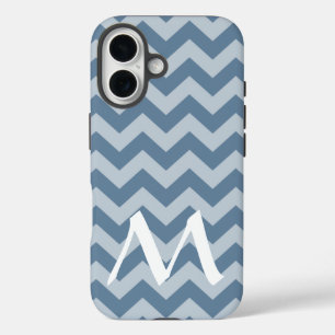 Coques iPhone 16 Chevrons d'humeur marocaine gris français avec Mon