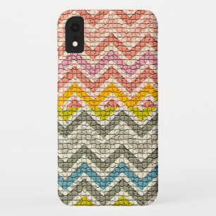 COQUE Case-Mate POUR iPhone CHEVRONS MOSAÏQUES BLANCS ROSE JAUNES BLEUS