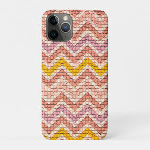 COQUE Case-Mate POUR iPhone CHEVRONS MOSAÏQUES JAUNES ROSE BLANC