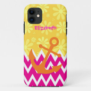 Case-Mate iPhone Case Chevrons roses avec l'Ancre