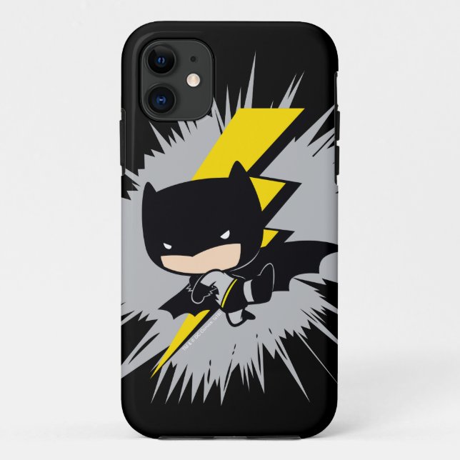 Coques Case-Mate iPhone Chibi Batman Lightning Kick (Dos)