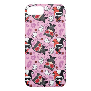 Etui iPhone Case-Mate Chibi Catwoman, Harley Quinn & Kittens Motif