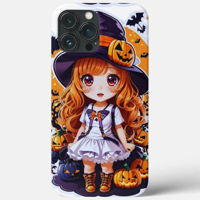 Coques Case-Mate iPhone Chibi Halloween Style Kawaii Halloween Cadeaux (Verso)