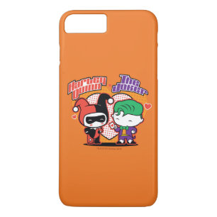 Coque Case-Mate Pour iPhone Chibi Harley Quinn & Chibi Joker Coeurs