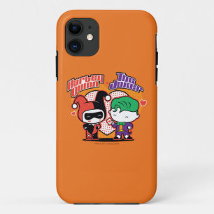 Etui iPhone Case-Mate Chibi Harley Quinn & Chibi Joker Coeurs