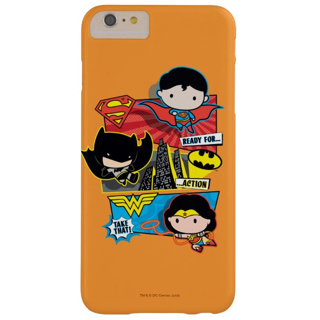 Coques Case-Mate iPhone Chibi Héros Prêts À L'Action ! (Dos)