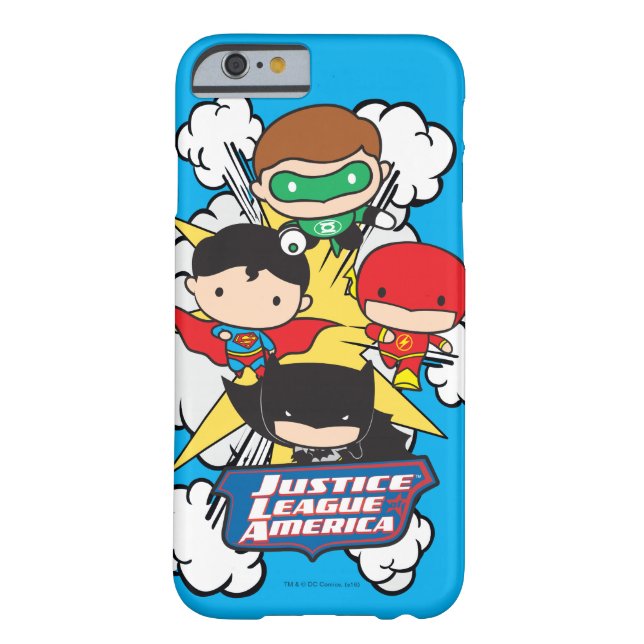 Coques Case-Mate iPhone Chibi Justice League of America Explosion (Dos)