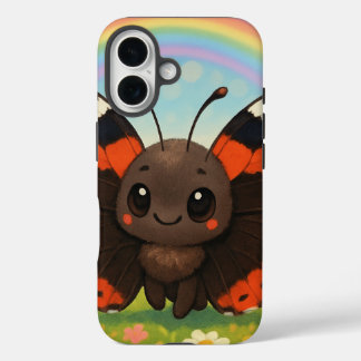 Coques iPhone 16 Chibi Red Admiral Butterfly
