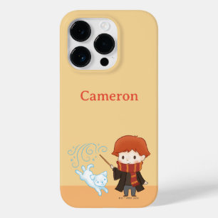Coque Pour iPhone 14 Pro Chibi Ron Weasley Patronus