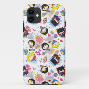 Coque iPhone 11 Chibi Super Heroine Motif