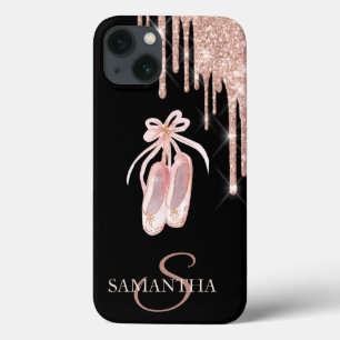 Case-Mate iPhone Case Chic Ballerines Rose Gold Paillettes Gouttes Boîti