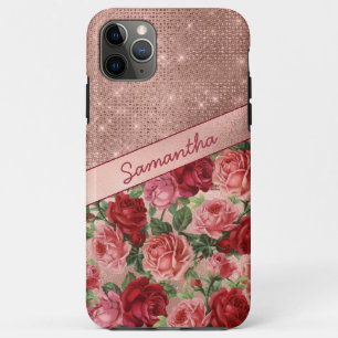 Case-Mate iPhone Case Chic Elegant Vintage Rose Rouge Roses Nom Floral