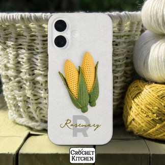 Coques iPhone 16 Chic Grand-mère's Garden Moderne Crochet Nom du ma