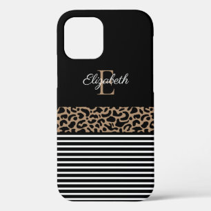 Case-Mate iPhone Case Chic Monogram noir Poster de animal léopard