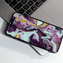 Chic or violet marbre Monogramme